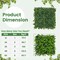 12 Pieces 33 Sq.Ft Faux Gardenia Wall Panels for Indoor Outdoor Privacy Fence Green Grass Backdrop